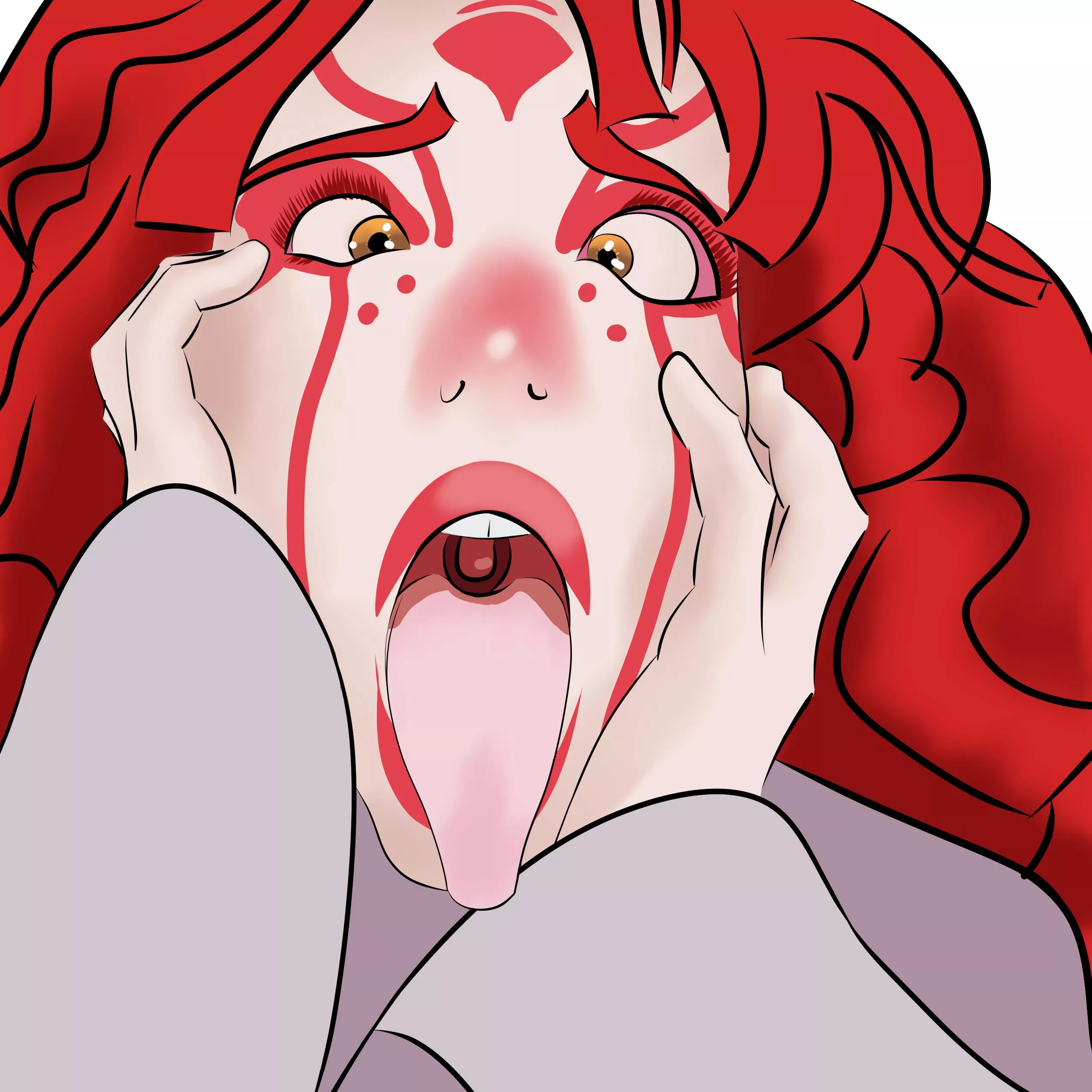 My first ahegao drawing, hope you like it