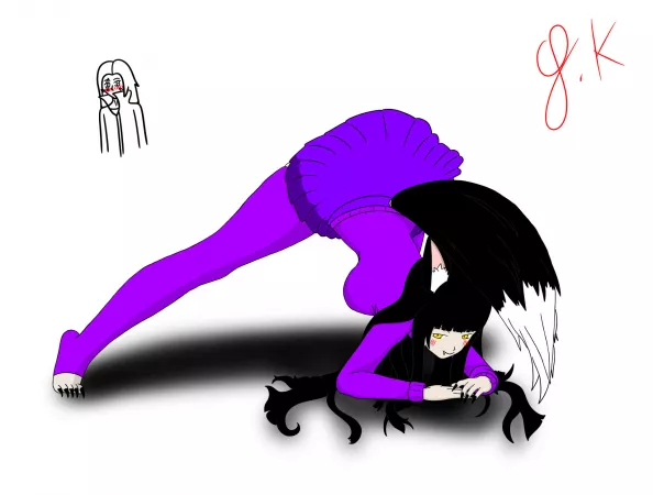 my first post here, i decided to post my OC annie doing the Jack-o pose my first post here, i decided to post my OC annie doing the Jack-o pose