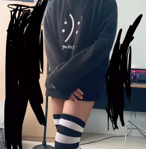 my first thigh highs! i got no drip :p my first thigh highs! i got no drip :p