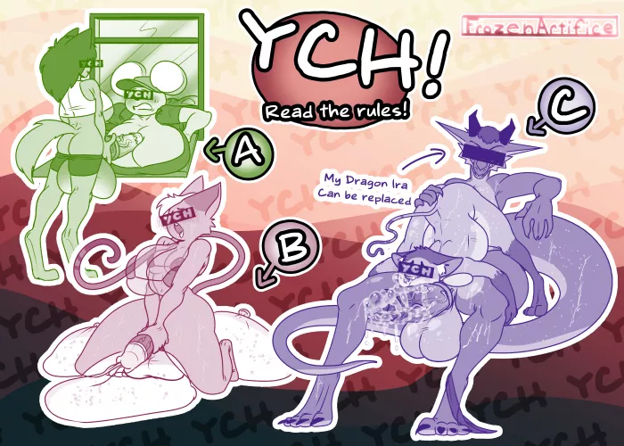 My First YCH Auction! Bids start at $40. Link in the comments! [H/F/H/H/F] (Frozen Artifice)