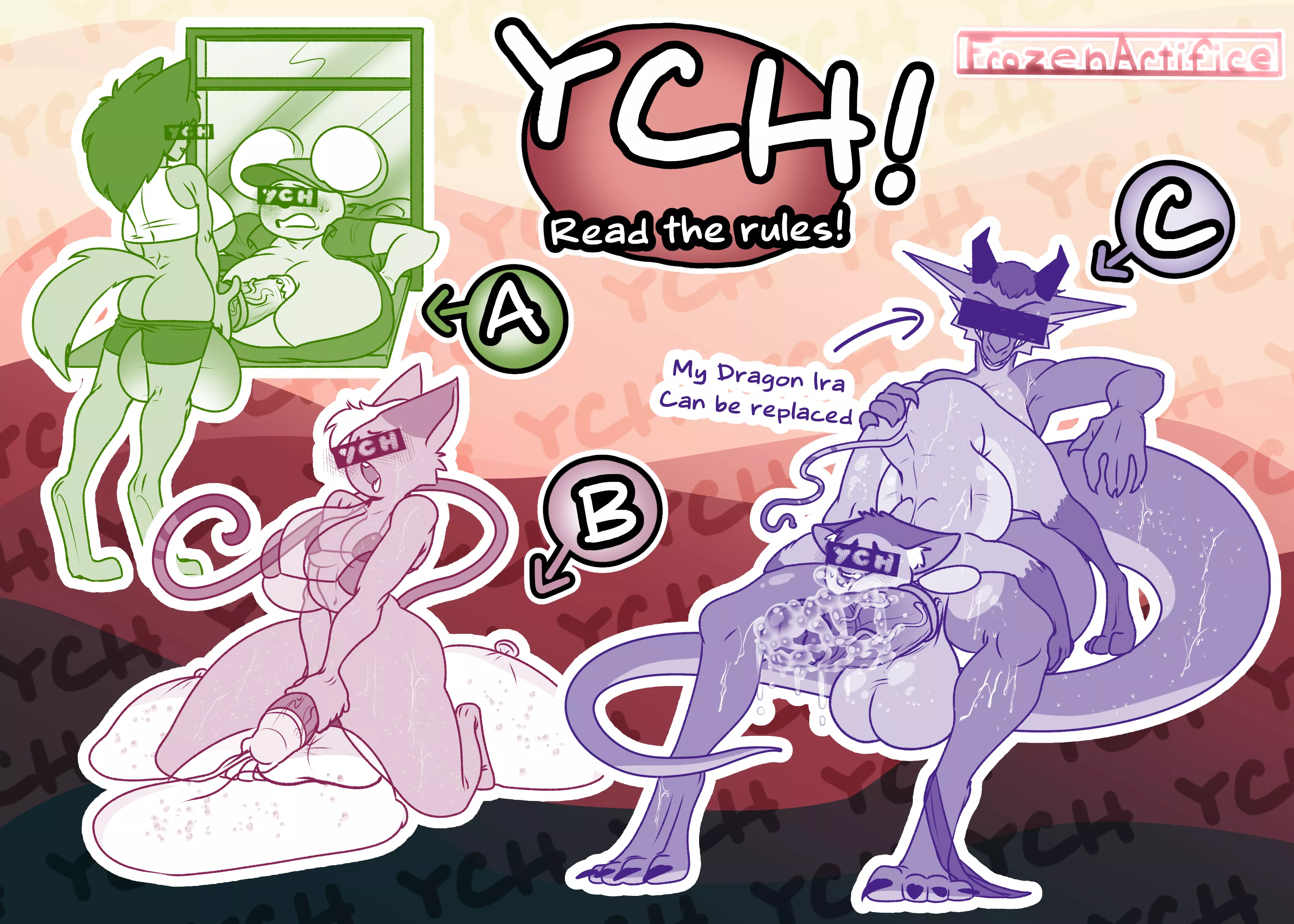 My First Ych Auction Bids Start At Link In The Comments H F H H F Frozen Artifice