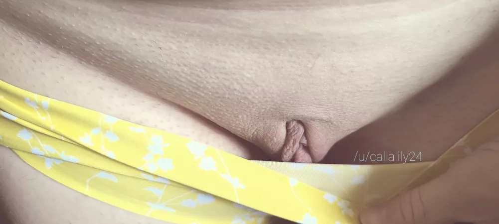 My freshly shaved peekaboo My freshly shaved peekaboo