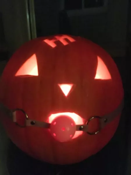 My friend carved this for Halloween. First one to my knowledge.