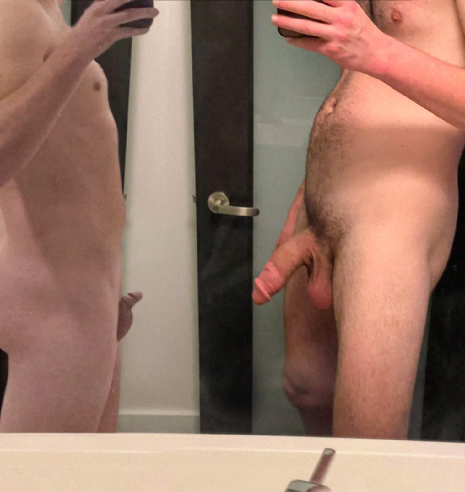 My friends hard dick side by side compared to my softie My friends hard dick side by side compared to my softie