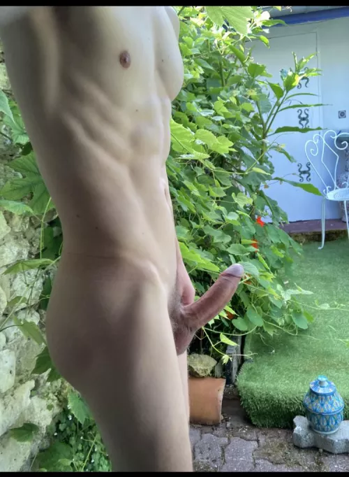 My gay neighbor (also a nudist ) will come over now to help me planting seeds in the garden ๐ชดโฆ Problem: he is so hot and I am always hard ๐ฅตโฆ