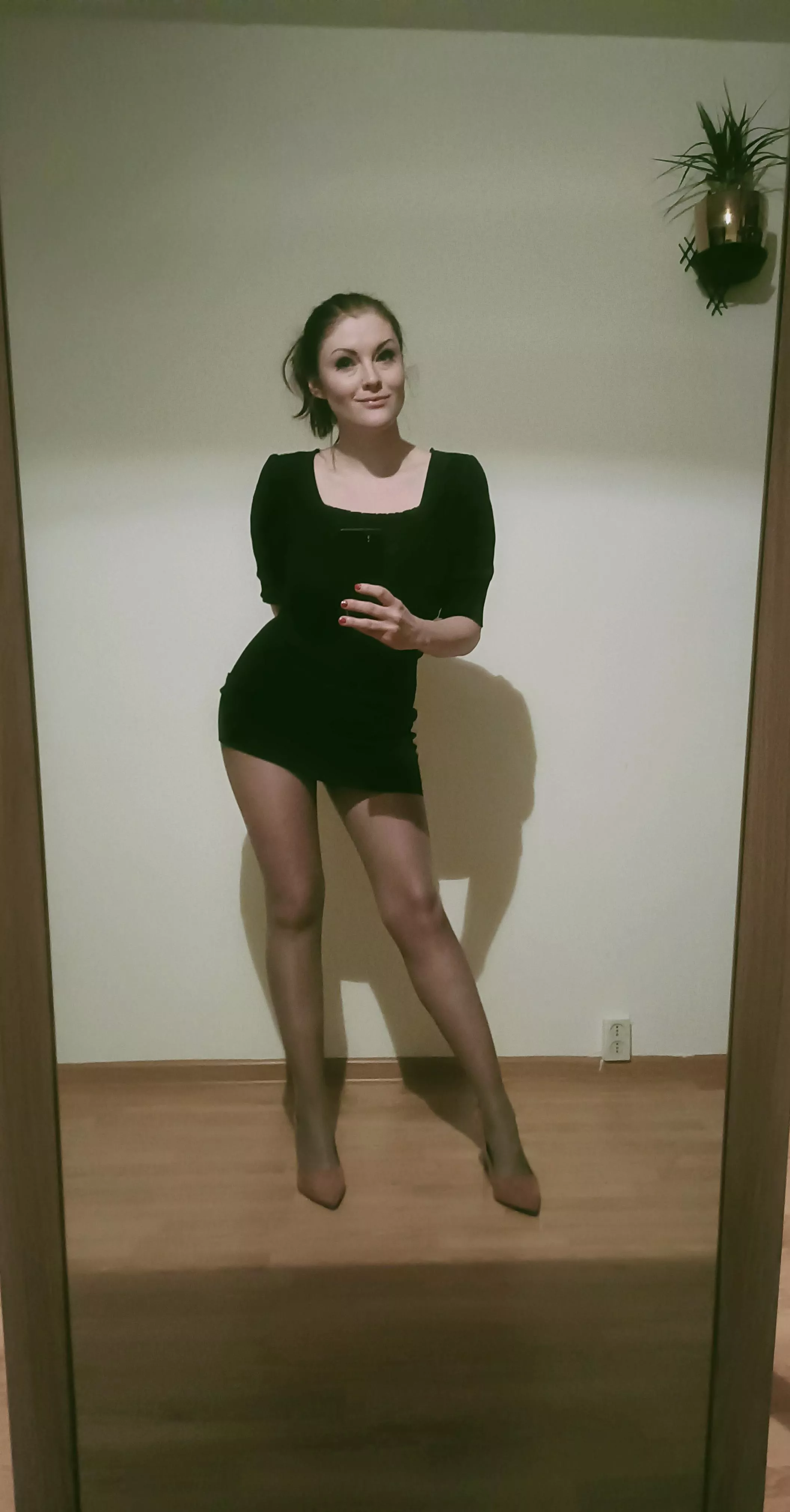 My girl in just a perfect mood. The only female fetishist I met in my life.