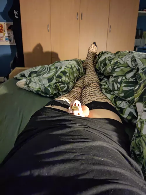 My girlfiend makes me dress up before bed , to remember me i am a sissy 🥵🤤
