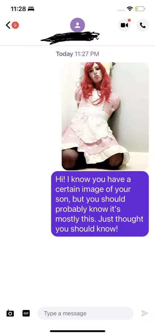 My girlfriend just sent me this, she texted my mom 😰I don’t even know what to say but I know I’m going to be my girlfriend’s sissy cuck for the rest of my life.