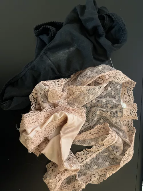 My girlfriend left me a nice pair to have fun with today. She’s just popped out so going to enjoy some alone time with these. Wish you guys could enjoy them too.