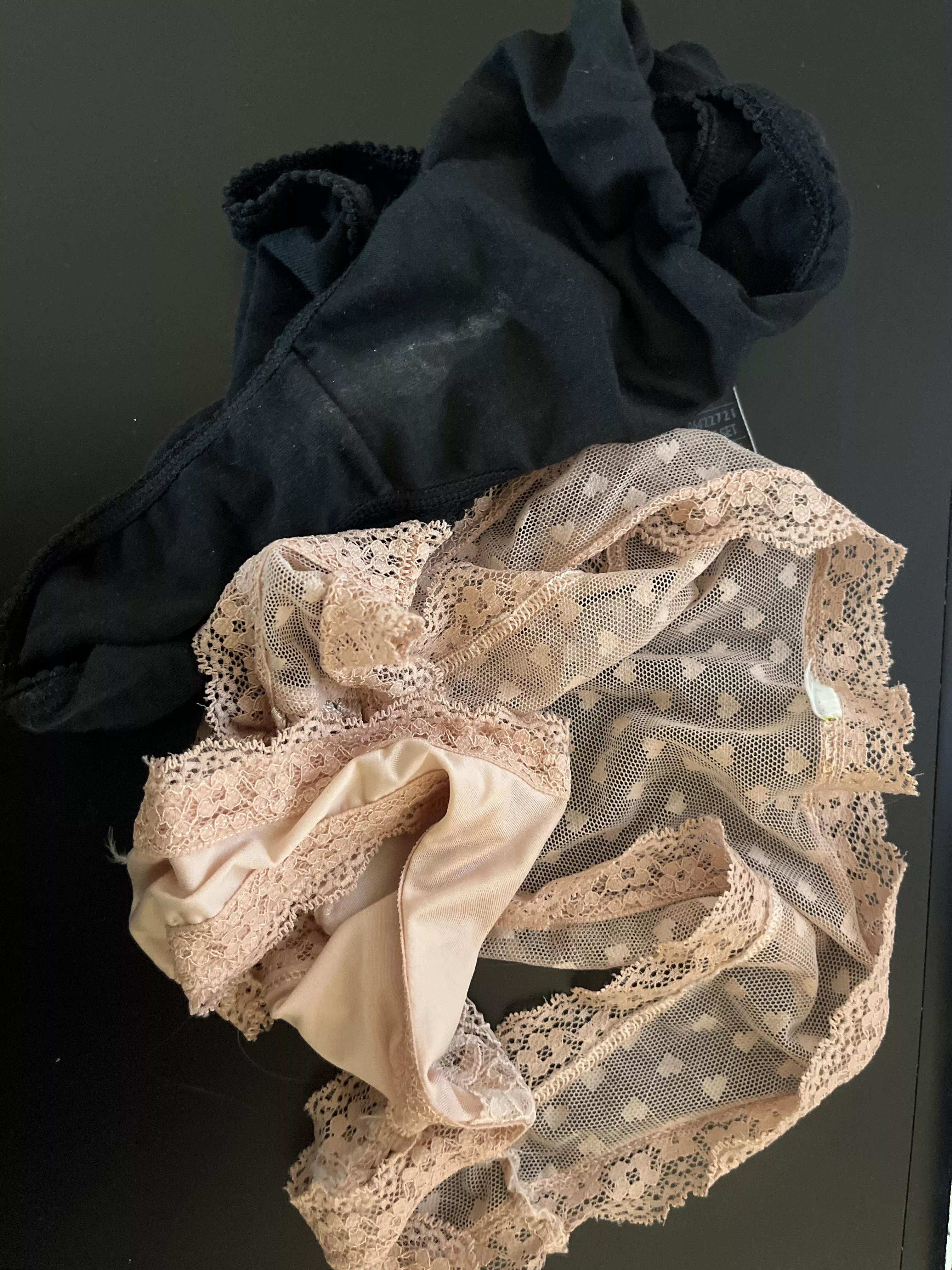 My girlfriend left me a nice pair to have fun with today. She’s just popped out so going to enjoy some alone time with these. Wish you guys could enjoy them too.