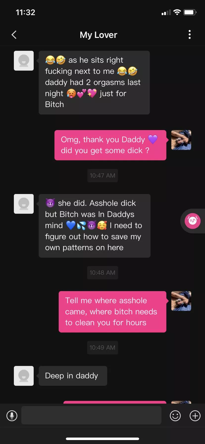 My girlfriend still currently lives with her ex, these morning messages drive me crazy My girlfriend still currently lives with her ex, these morning messages drive me crazy
