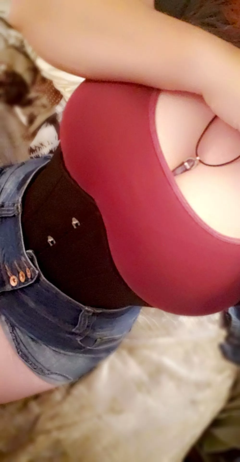 My Goddess, u/Crunk8, showing off her [f]avorite corset. She knows how to drive me absolutely insane with nothing more than a photo!