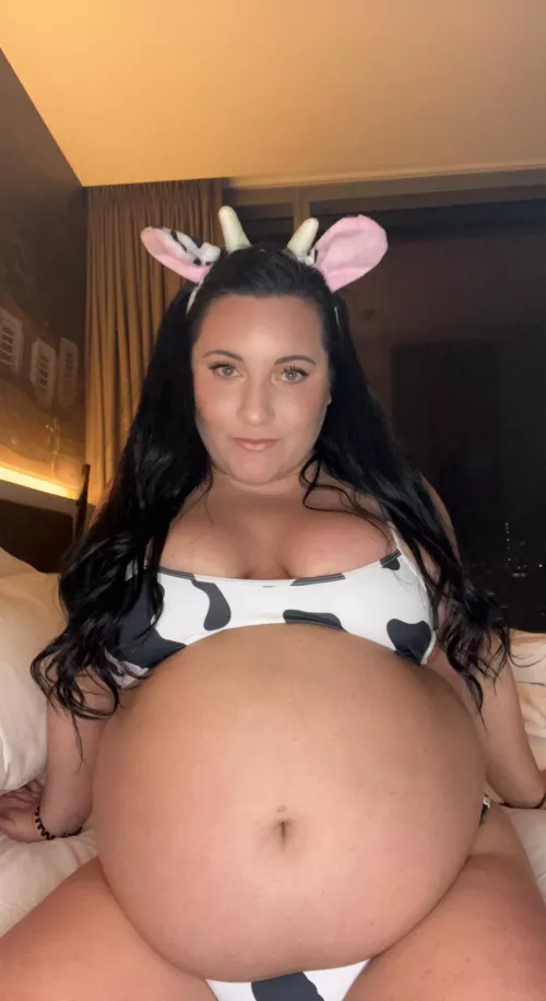 My gut is officially taking over my entire universe. I can’t wait to just be a massive belly blob with little limbs attached… rolled around for feeding and fucking and literally nothing else