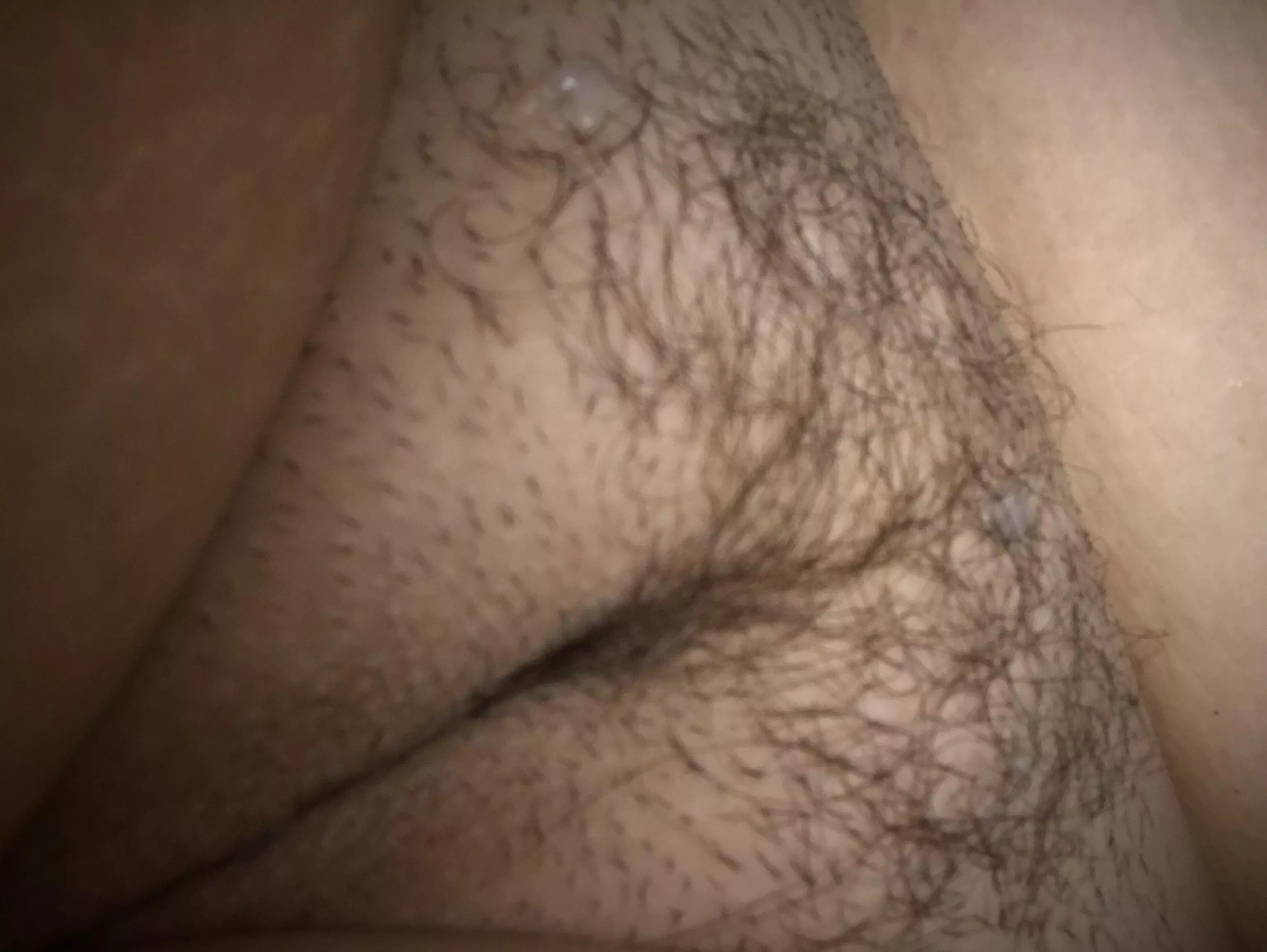 My hair covered in your c u m