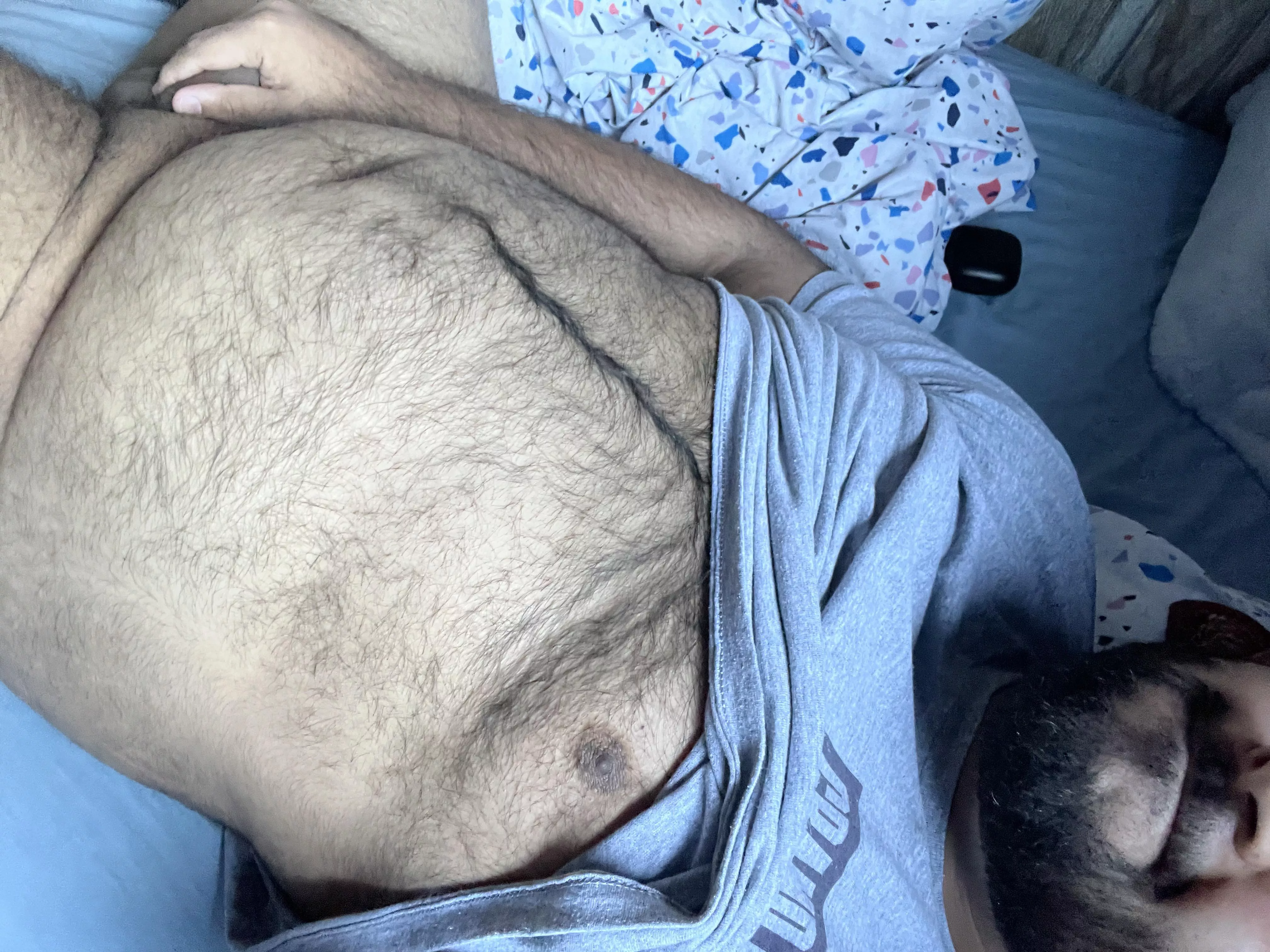 My hand is covered in precum