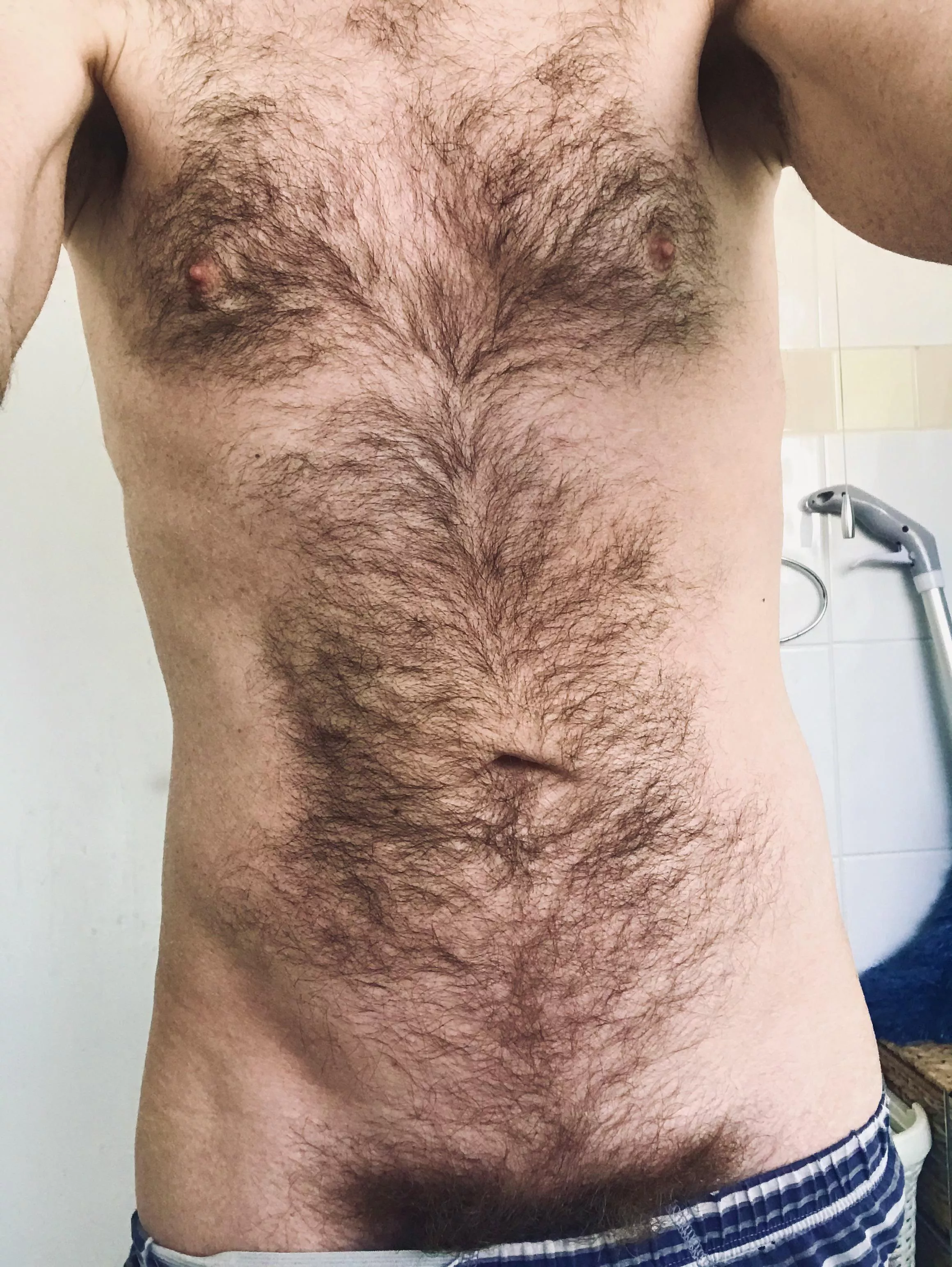 My hot hairy chest. My hot hairy chest.