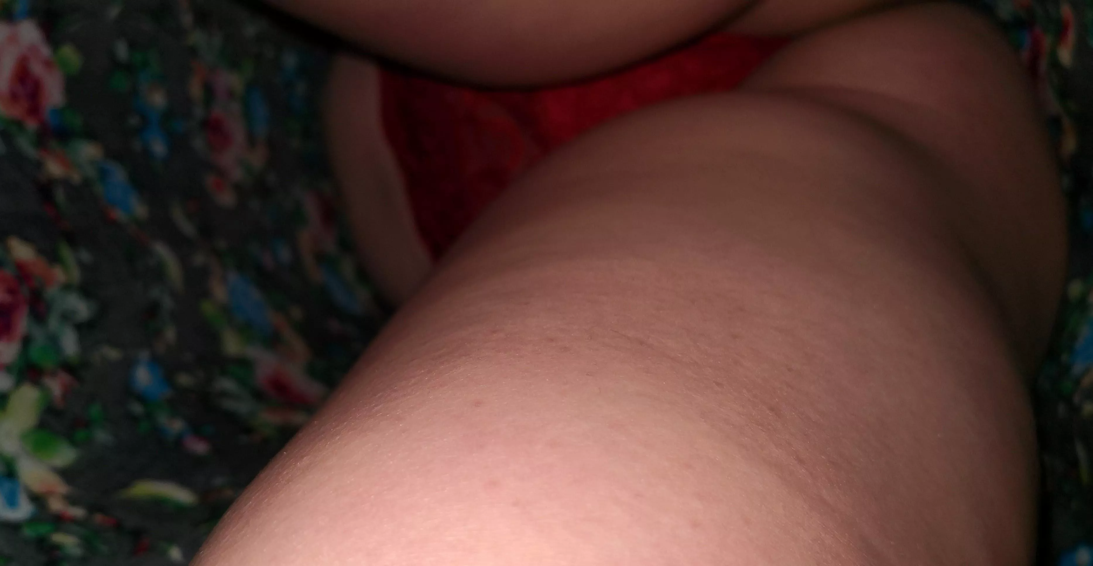 My hot wife, in a sexy red thong, discusses your fantasy with my wife