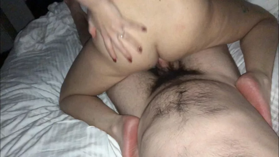 My hotwife showing her ring while riding