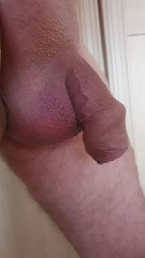 My huge, tight sac sits there so firmly it completely supports my softie.