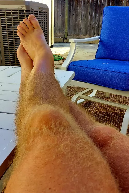 My legs are kinda hairy.