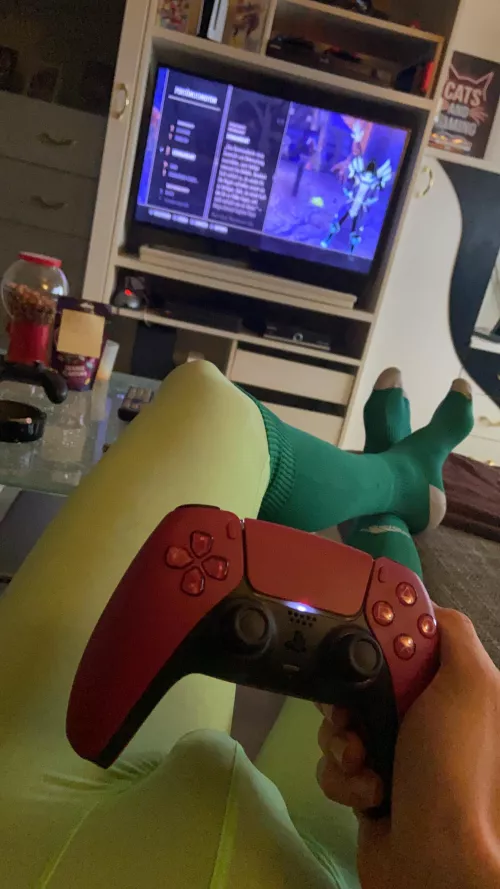 my light green tights match perfectly with my green soccer socks they are so comfortable and make an incredible obvious detailed bulge and cock outline!