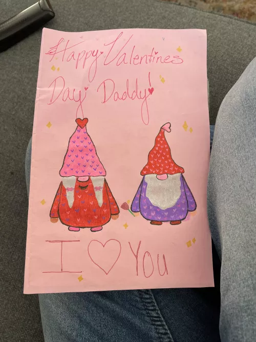 My little princess made me this adorable card for me while I was at work