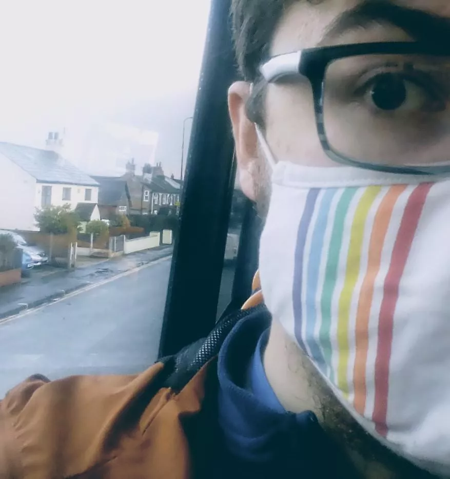 My little rainbow face flag! Or rainbow tears idk