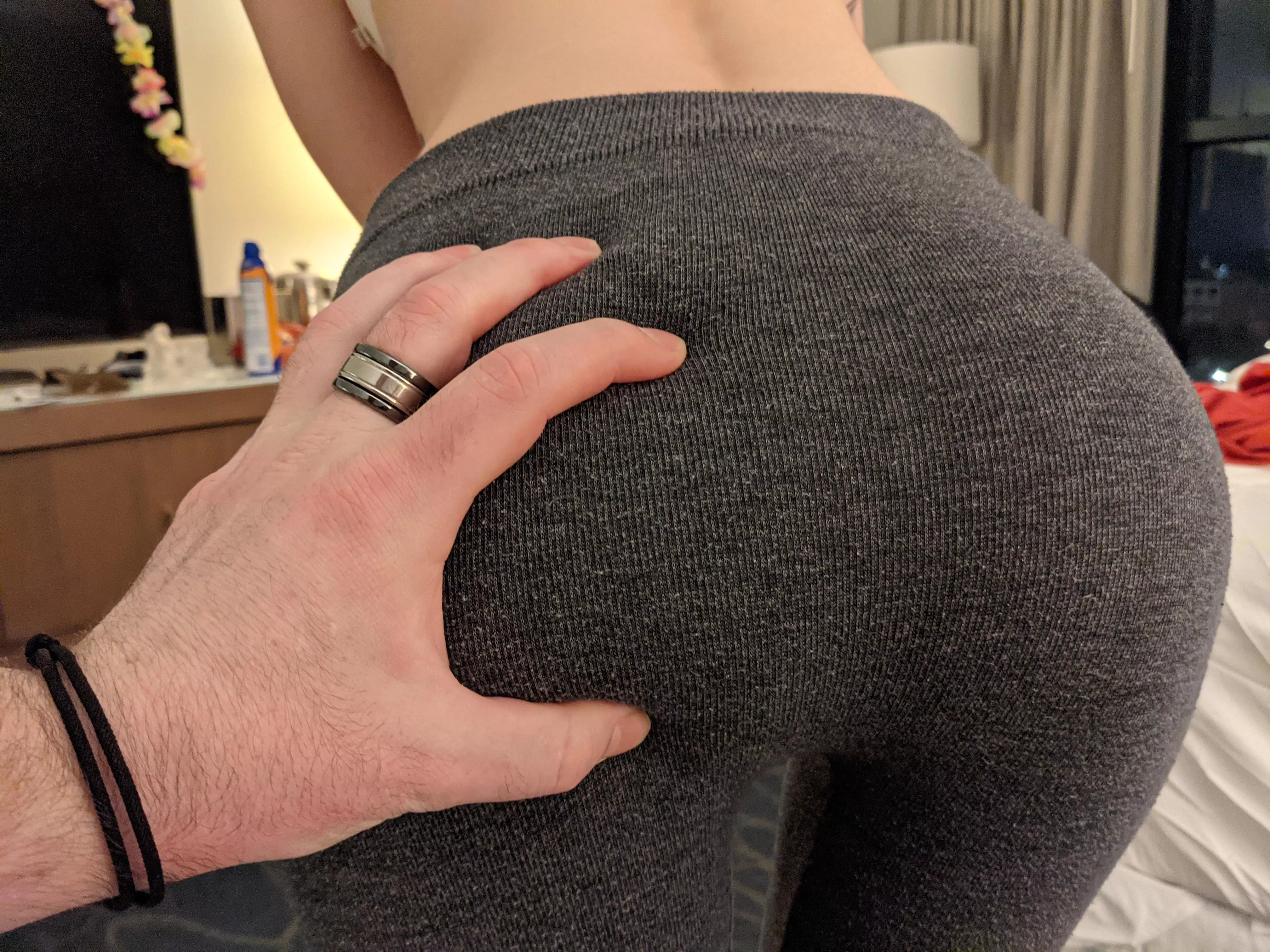 My Man Can't Resist The Yoga Pants 😋 (self)