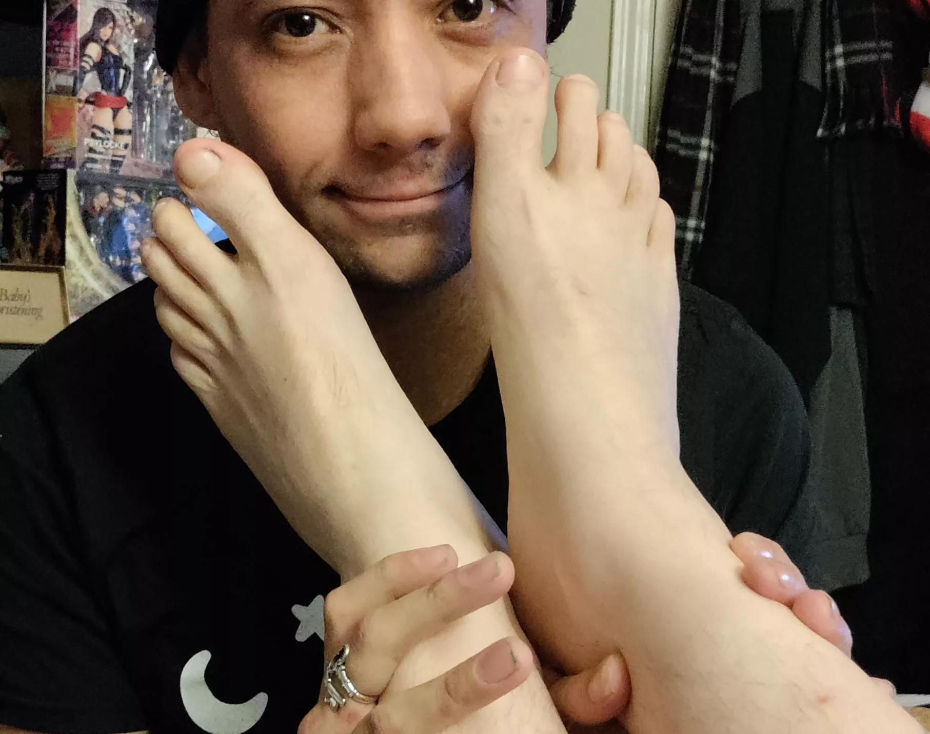 my man has the cutest toes! I love when he puts em in my face