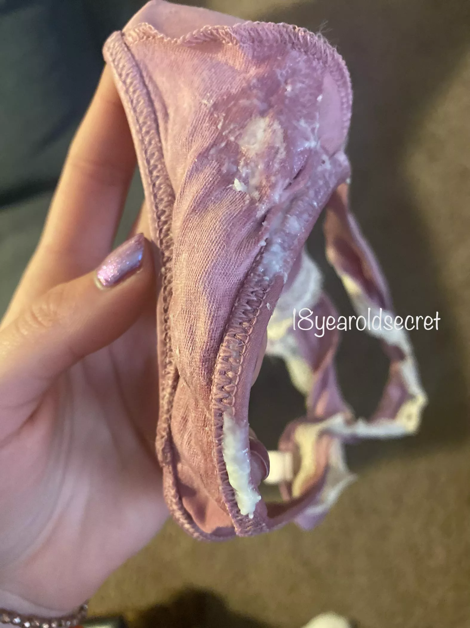 My messy college girl panties ;) ?? would you taste me ?