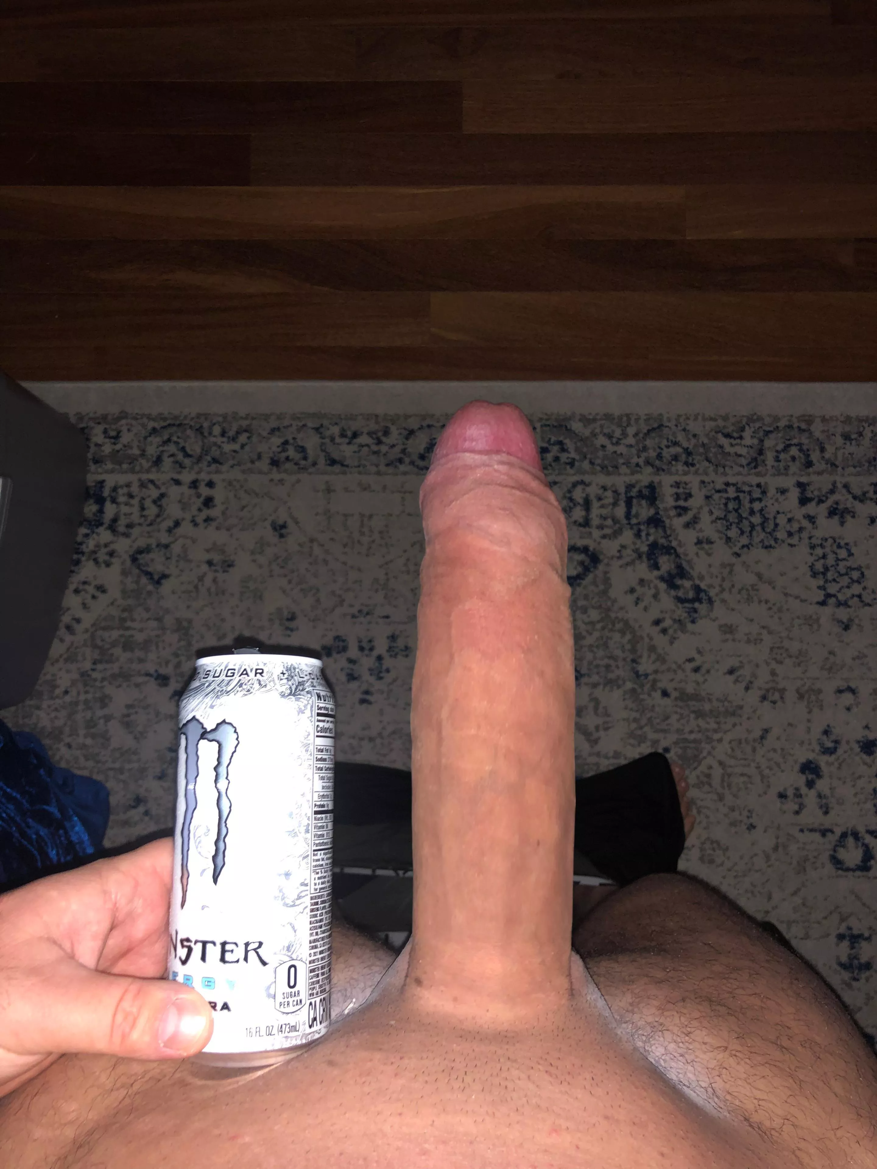 My monster compared to a 16oz Monster