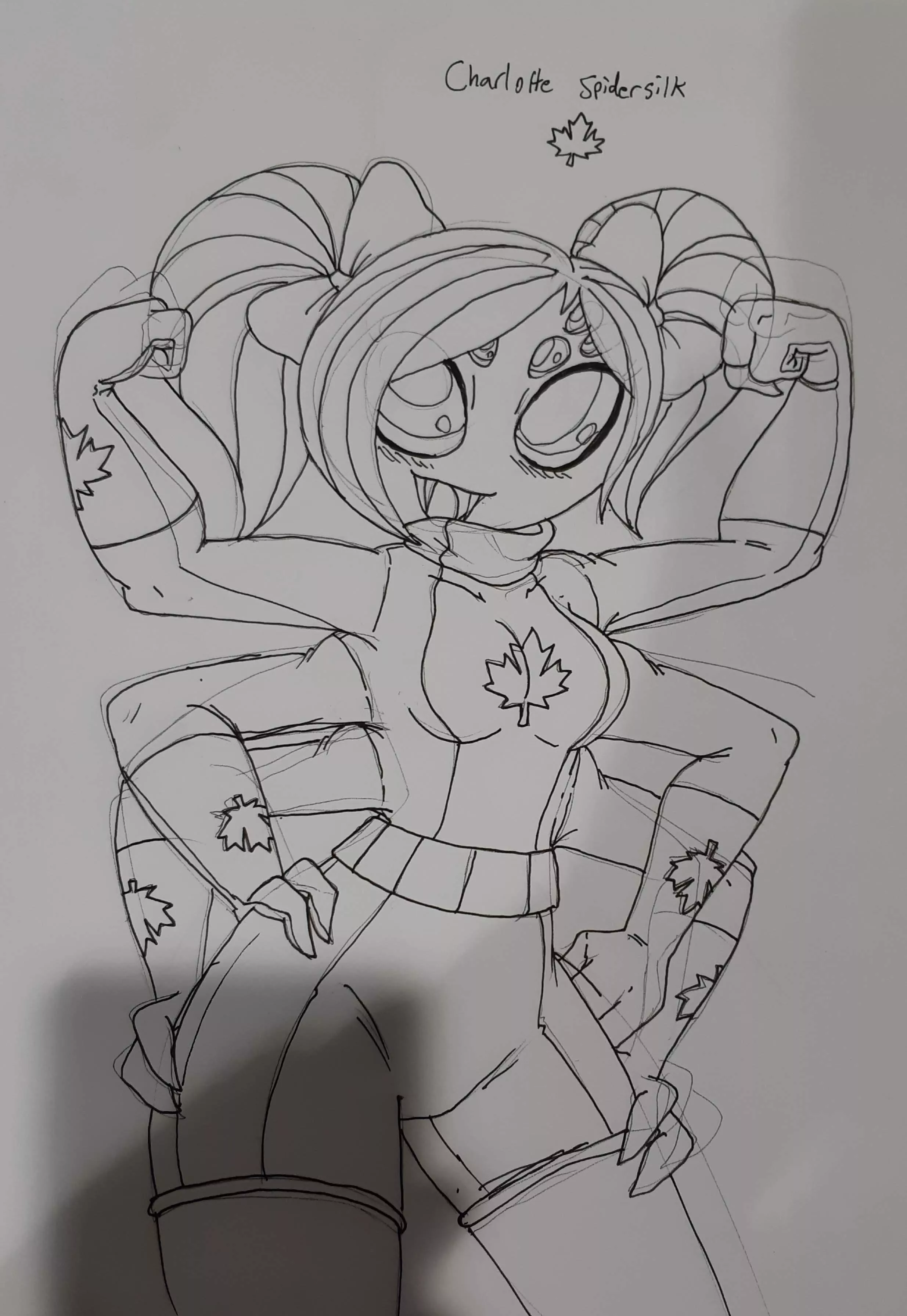 My Monster OC, Charlotte Spidersilk. She is an Arachne who is happily married to a Werewolf named Artemis Nightworg. If you'd like to see more of her, let me know. ;) My Monster OC, Charlotte Spidersilk. She is an Arachne who is happily married to a Werewolf named Artemis Nightworg. If you'd like to see more of her, let me know. ;)