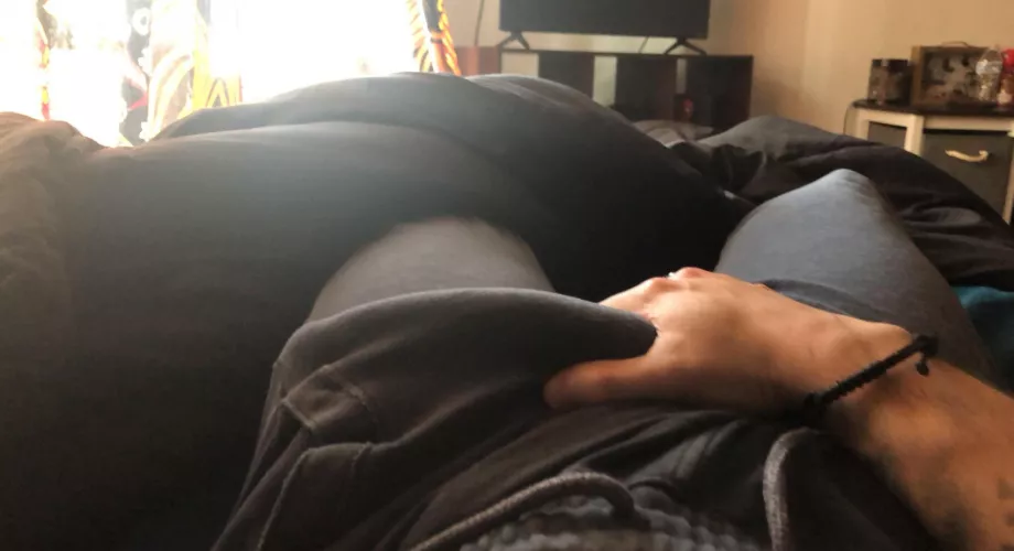 My morning wood is always the hardest, come feel?😉