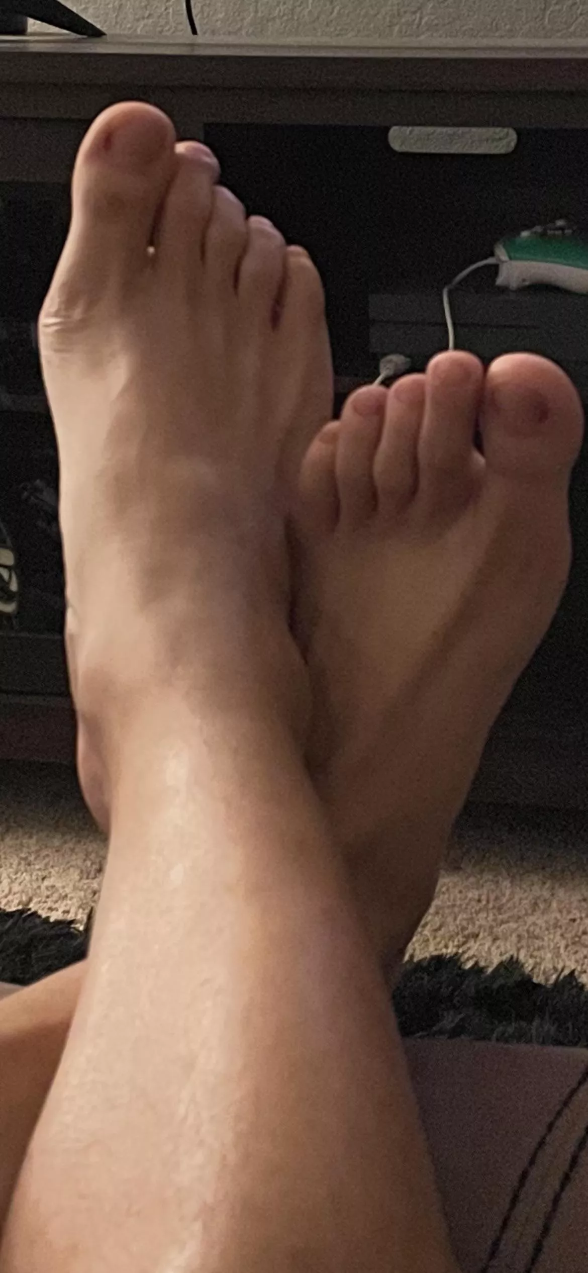 My naked toes