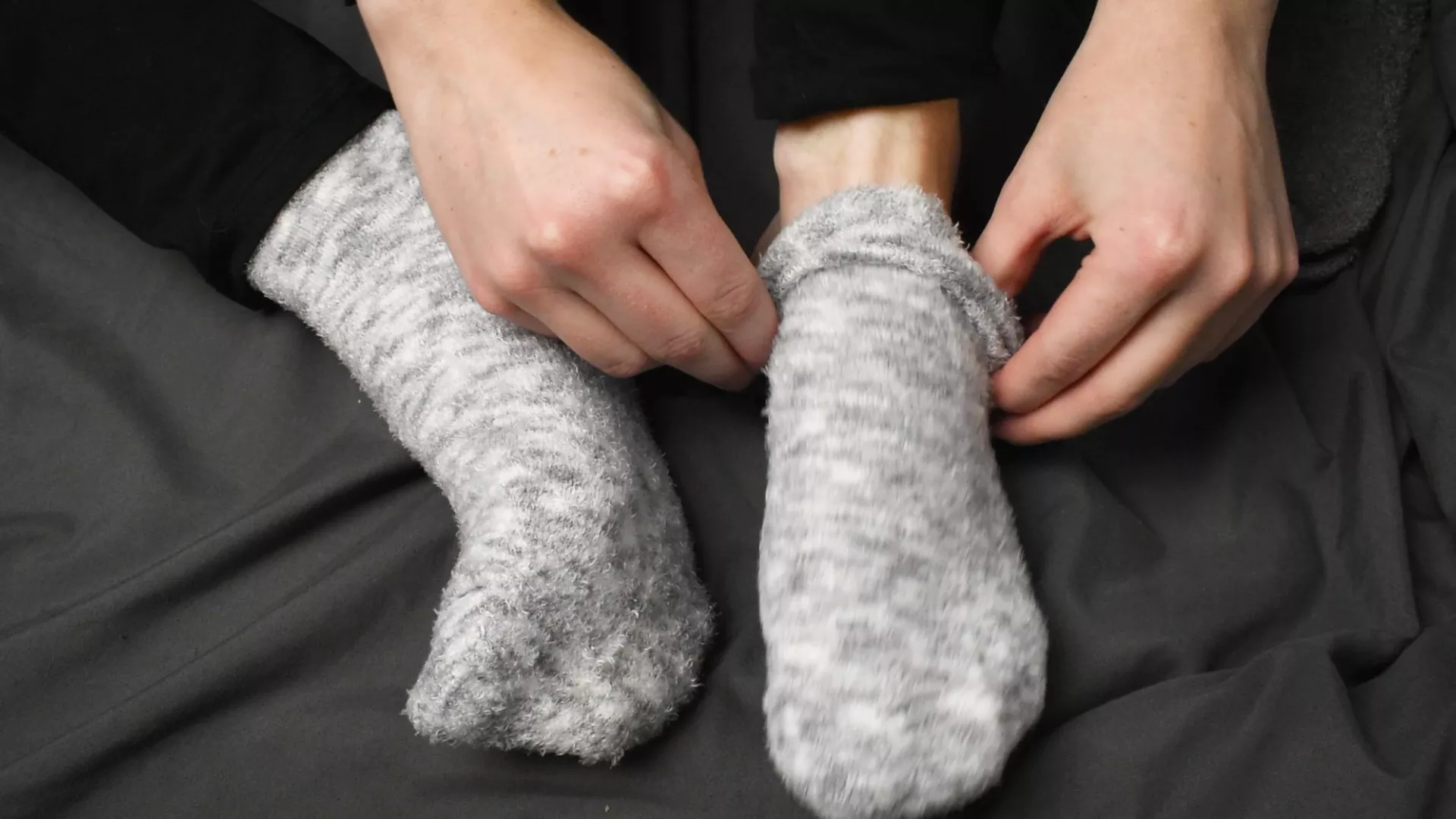 My new socks I got for Christmas are so comfy 🖤