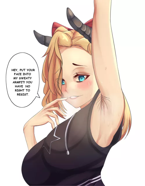 My oc Lydia after her gym session (commissioned by me , drawn by isartwork) I hope you guys like it๐ feel free to suggest how you wanna see her next