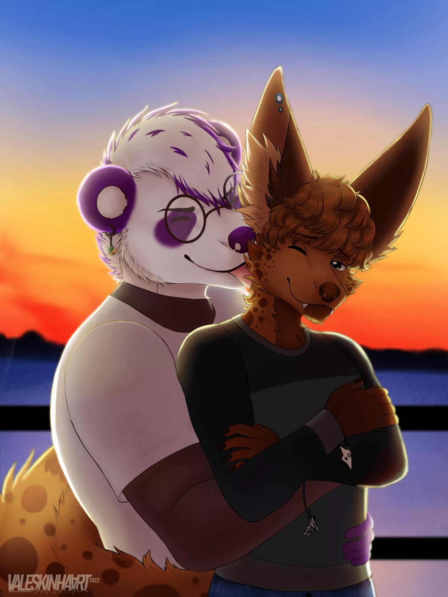 My OC Sty and Vox :3 (art by Valeskinhaart)