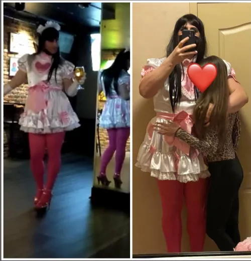 My partner lets me dress like this at the bar!