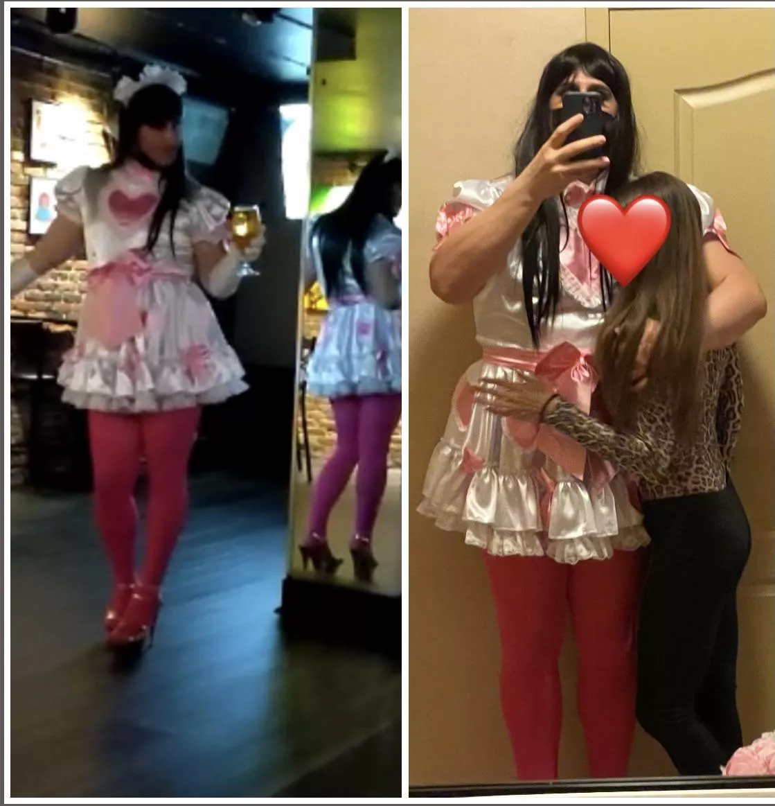 My partner lets me dress like this at the bar!