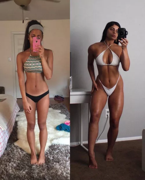 My progress from when I was 17 (20f)