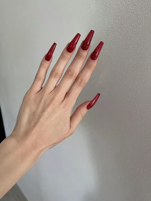my red long nails???