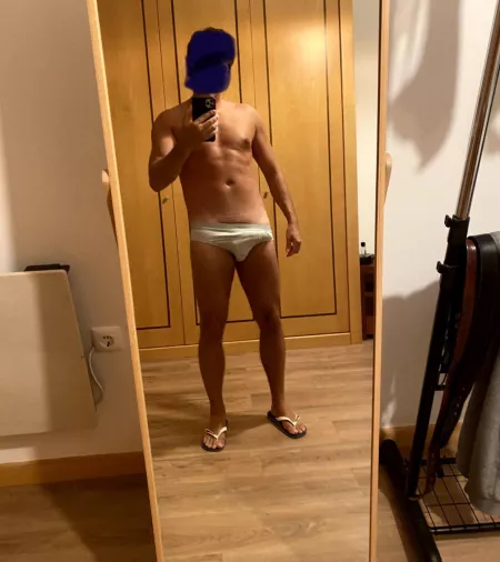 My roommate said I can’t wear this briefs in front of her gf 😅 🍆 what should I do?