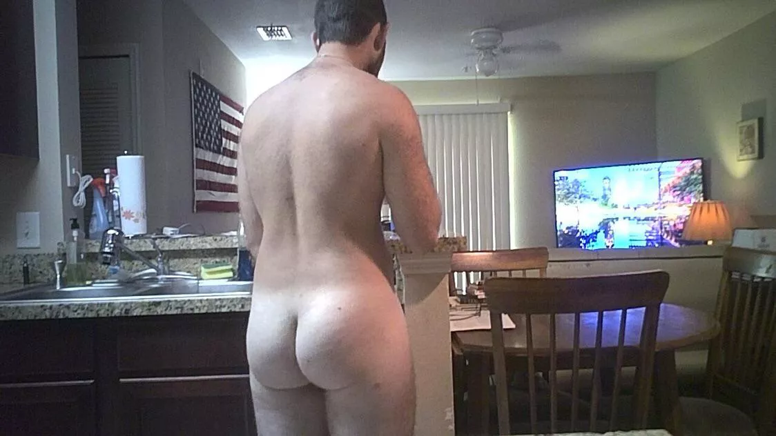 My roommate teasing me after his shower. My roommate teasing me after his shower.