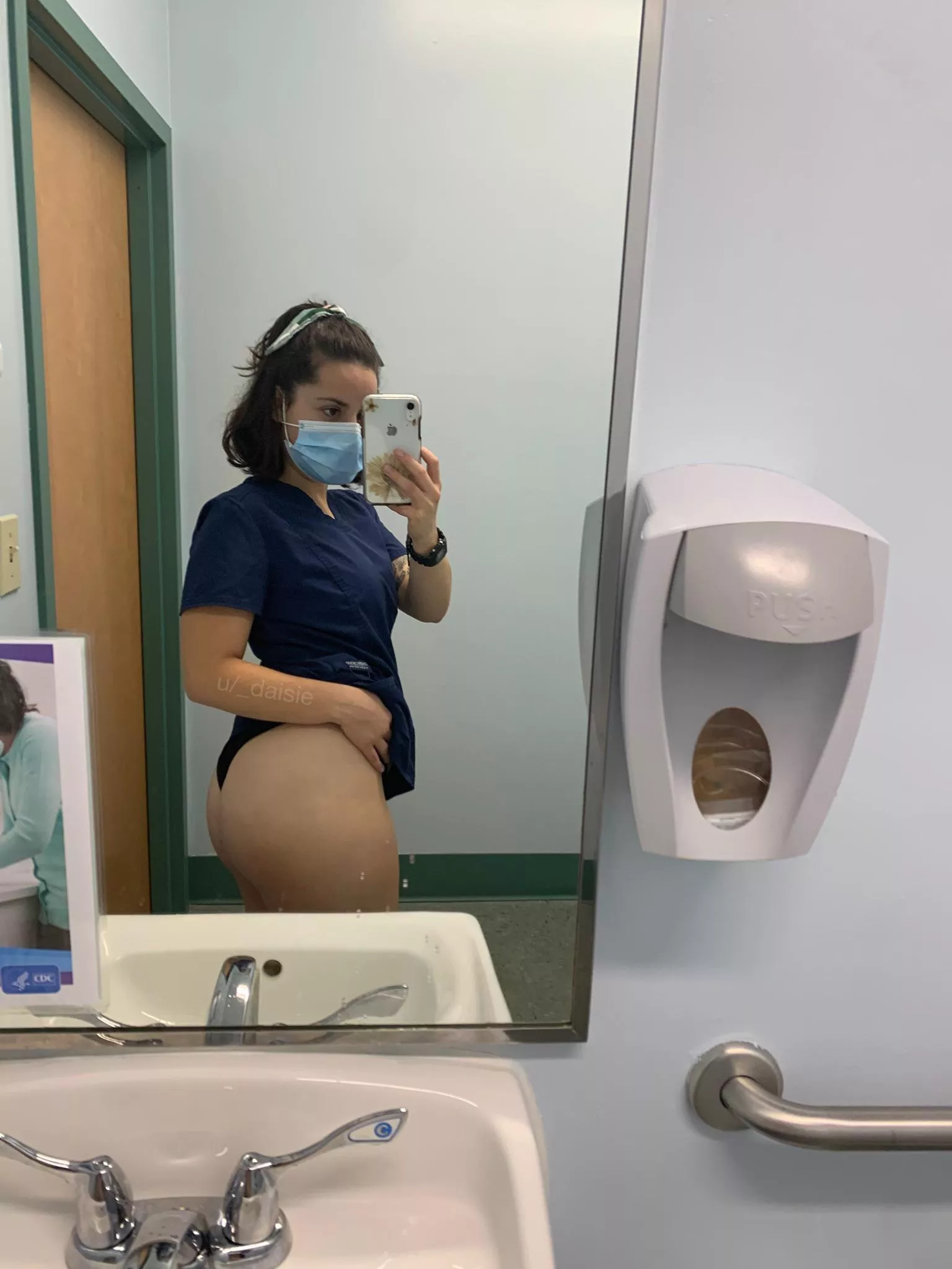 my scrub pants look better on the floor, don't you think?