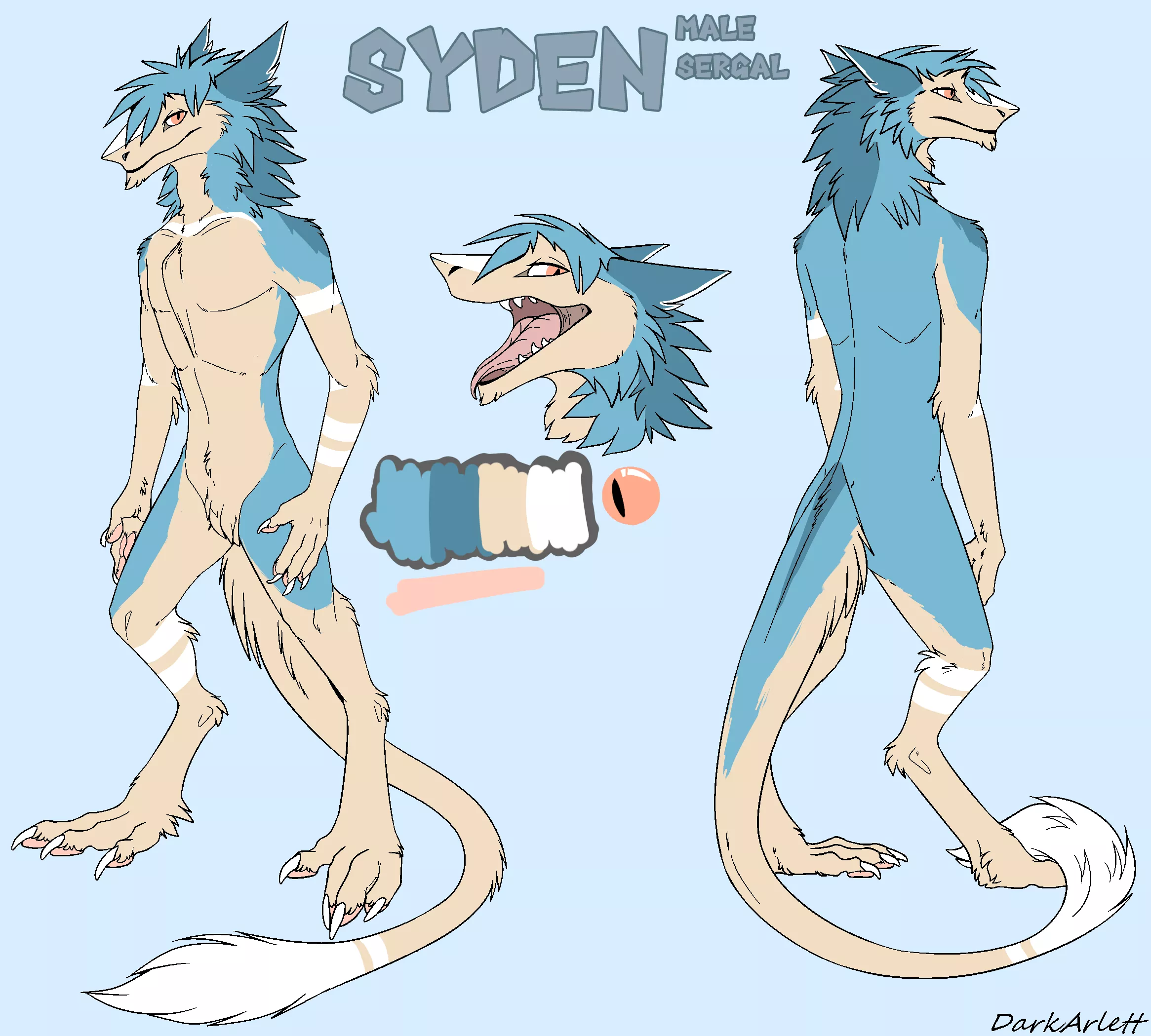 My sergal, Syden free base by Dark-Arlett on DeviantArt