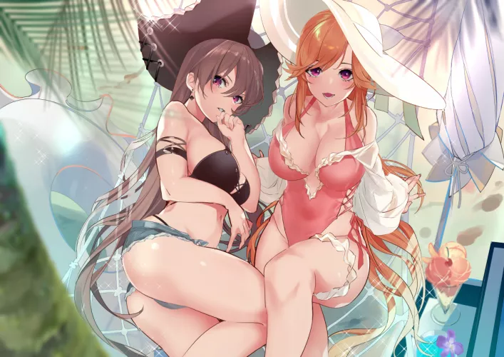 My Sexy Wife & Her Best Friend (MNF Jean Bart & FFNF Richelieu, Azur Lane, Vichya Dominion Faction & Iris Libre Faction)