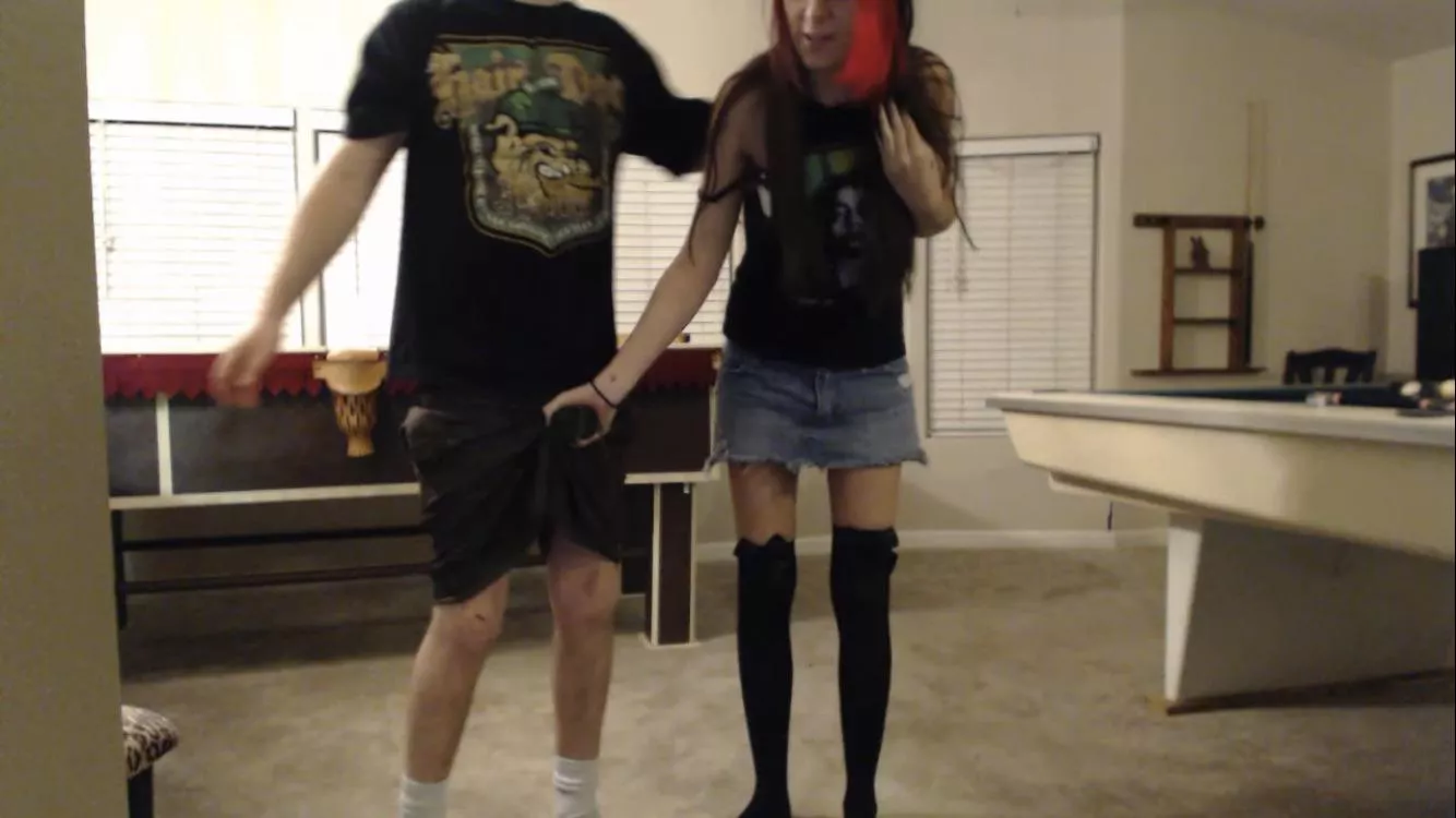 My sister suddenly backhanded me in the nuts when we passed each other in the hallway. I was bent over groaning wondering what made her do that, she just laughed at me 😒