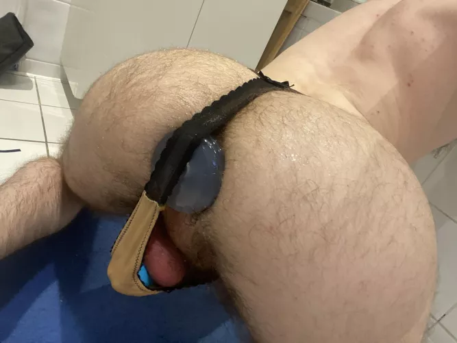 My slutty panties making sure my plug isn’t going anywhere