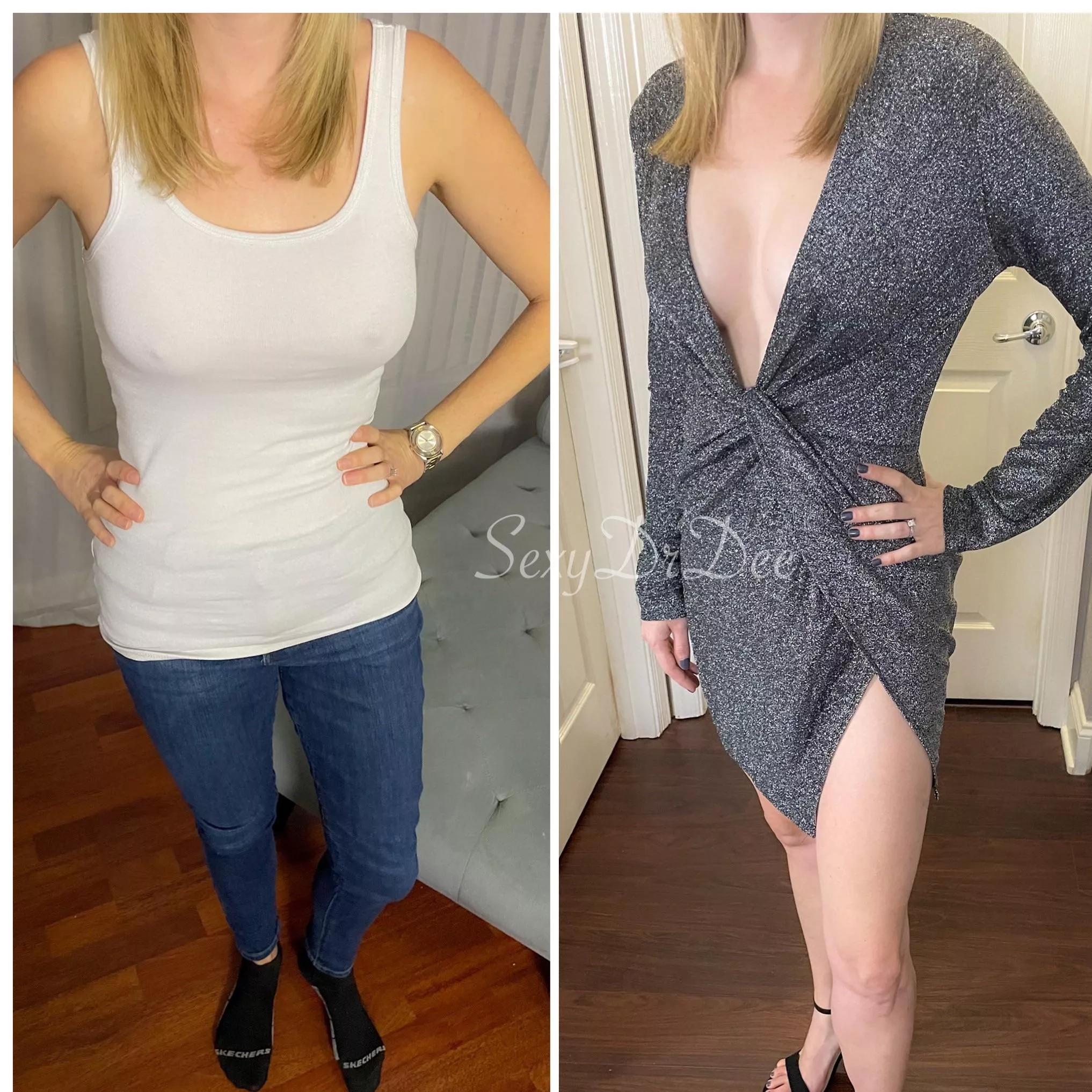 My staying in versus going out look [f]