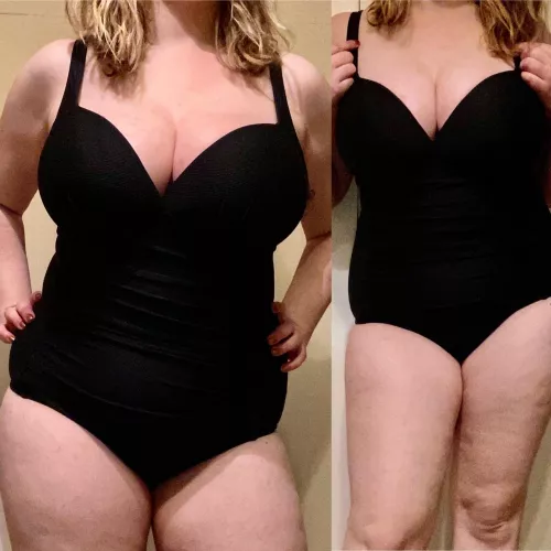My swimsuit can barely contain my curves. Think I can tempt anyone to have some fun with me in the water? π